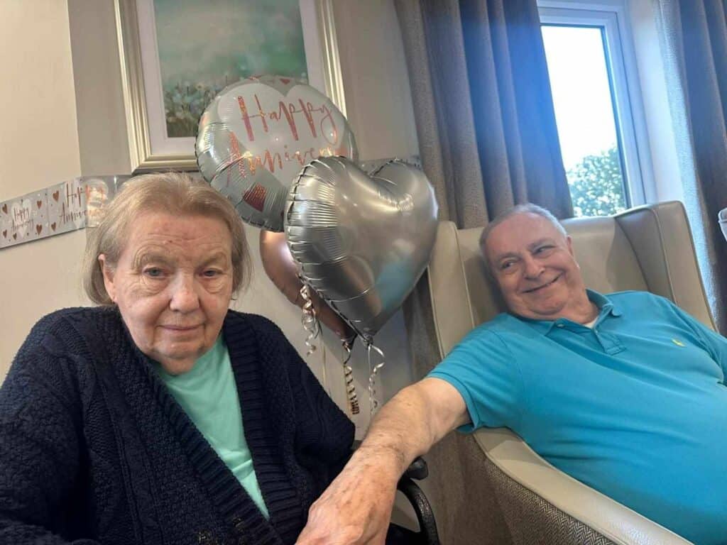 John & Sue celebrate another wedding anniversary at Weavers Court